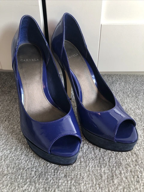 carvela blue suede shoes