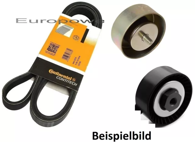 Keilrippenriemen + Spannrolle+ Umlenkrolle für BMW E60 E61 520 525 530 d