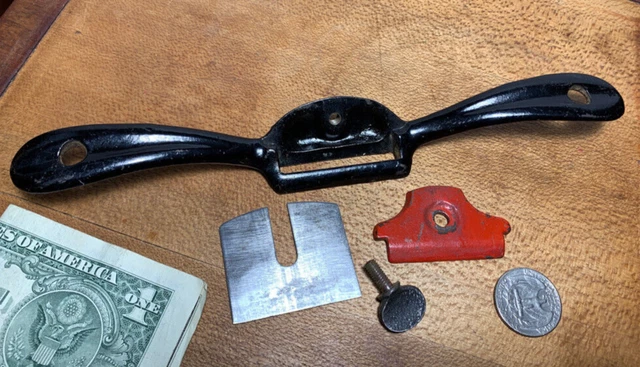 Vintage No. 17 Spokeshave Flat Sole Woodworking Gull wing spoke Tool USA