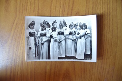 Costume di Castelrotto 1942 ca.. Cartolina Costumi Alto Adige 