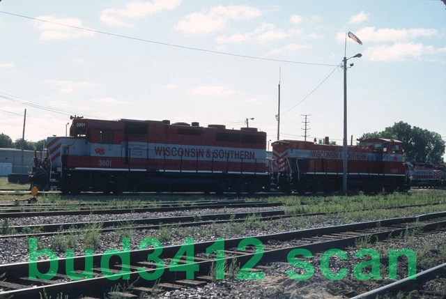 WSOR Wisconsin Southern SCENE #3801 1503 at Madison WI 2009 ORIGINAL Slide!