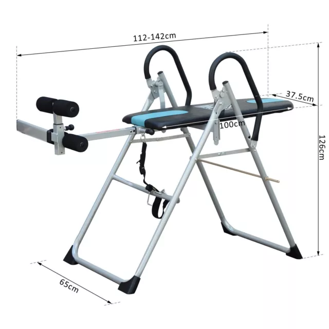 New Gravity Inversion Table Premium Foldable Fitness Steel Hang Exercise Bench 2