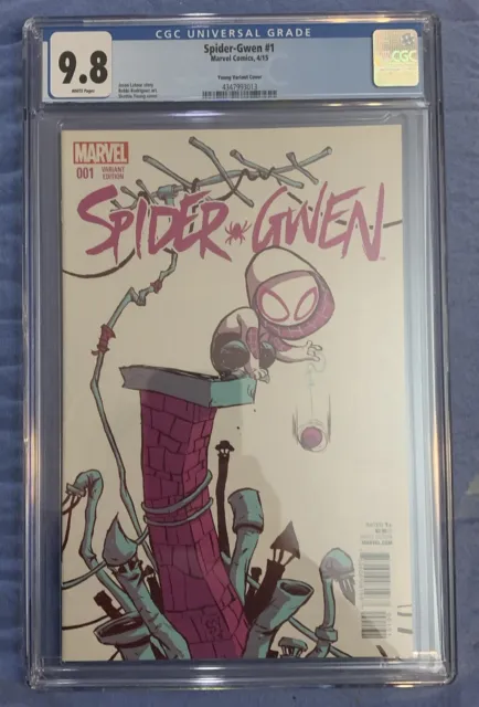 Spider-Gwen #1 Cgc 9.8 1st Solo Appearance Skottie Young Variant Spider-man 2015