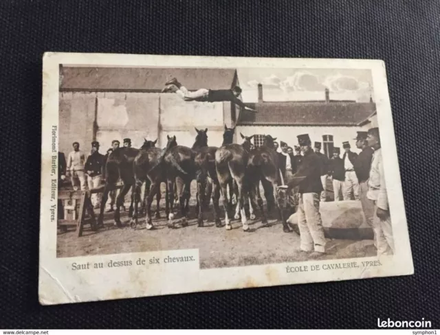 Carte Postale Ancienne Belgique Ypres - Ecole de Cavalerie