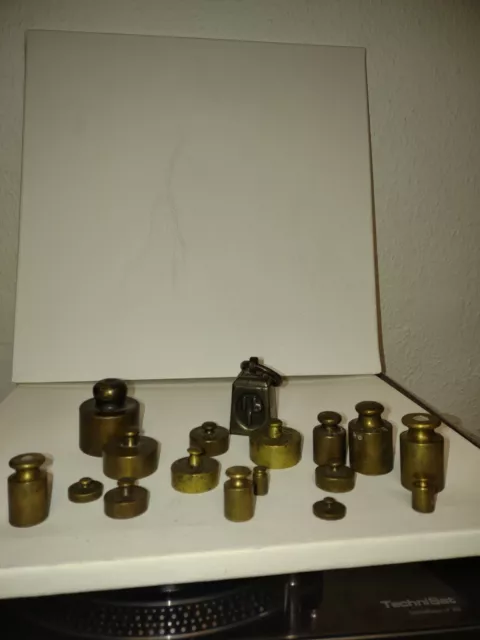 Schöne Alte Messinggewichte