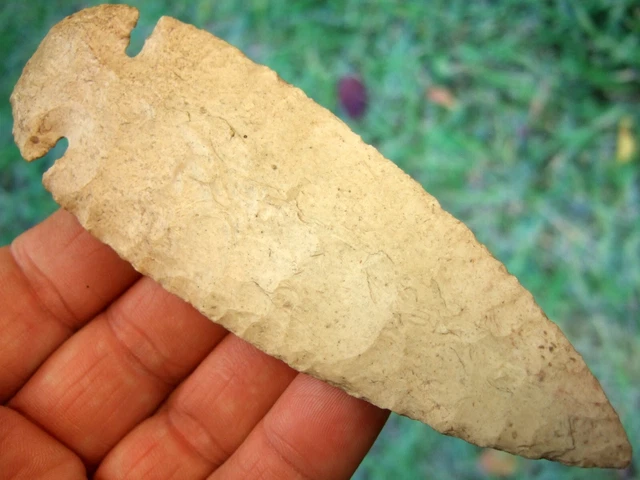 Large Super Fine 5 15/16 inch Missouri Dovetail Point with COA Arrowheads