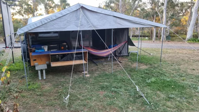 CAMPER TRAILER. Black Series 12' Side Fold Soft Floor Custom Build