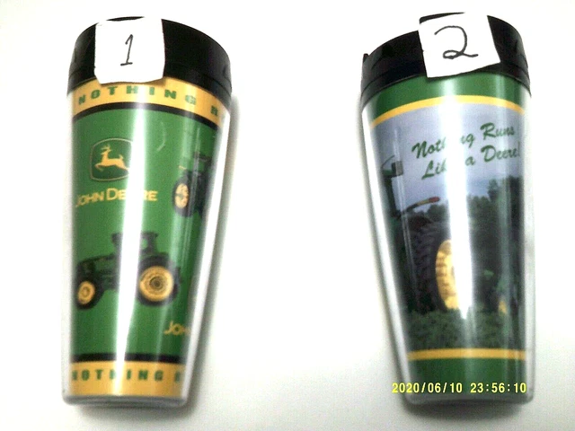 ( 2 ) New,Old Stock, John Deere Mugs (Thermoserv)