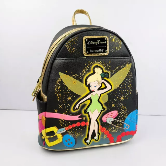 Loungefly Disney Parks Tinker Bell Glow-in-the-Dark Mini Backpack Peter Pan