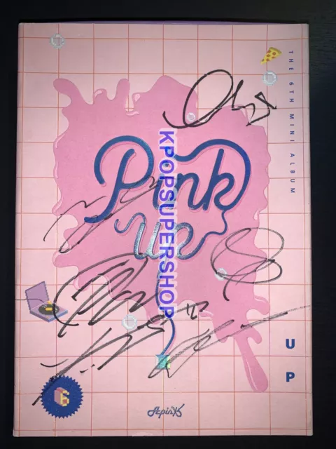 Apink 6th Mini Album Pink Up A Ver Autographed Signed CD Promo Bomi Photocard