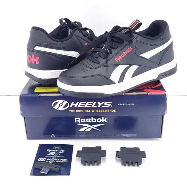 Reebok x Heelys CL Court Low Wheeled Sneaker Shoe Black White Red