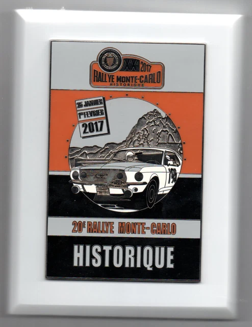 Automobile Club de Monaco - Plaque (1) - 85e Rallye de Monte-Carlo -WRC- ACM Monaco signed by