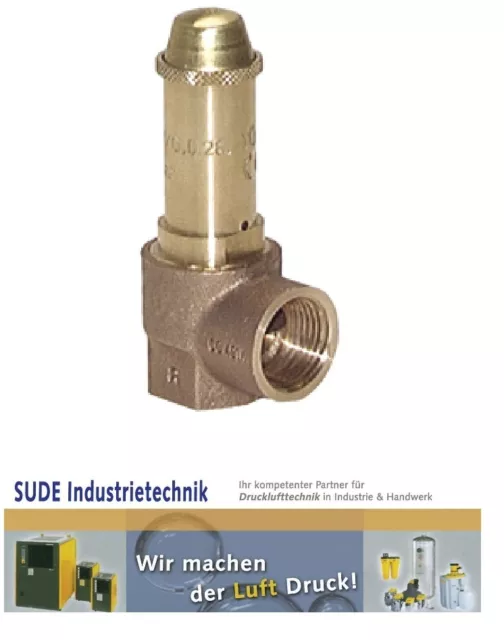 Tüv Éprouvé Soupape de Sécurité à Coude Pneumatique 1 " DN16 1-16 Espèces