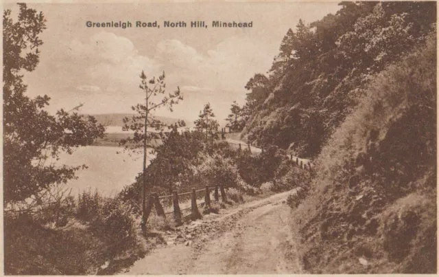 Vintage Postcard. Devon.Greenleigh Road, North Hill,Minehead Unposted