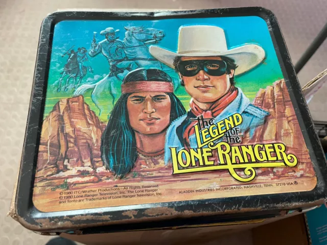 Aladdin Legend Of Lone Ranger Lunch Box & Thermos