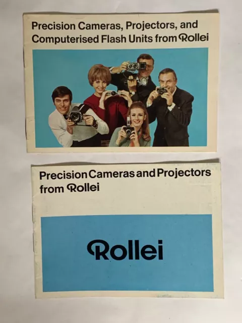 2 Rollei small Brochures, Cameras, Projectors, and Flash Units