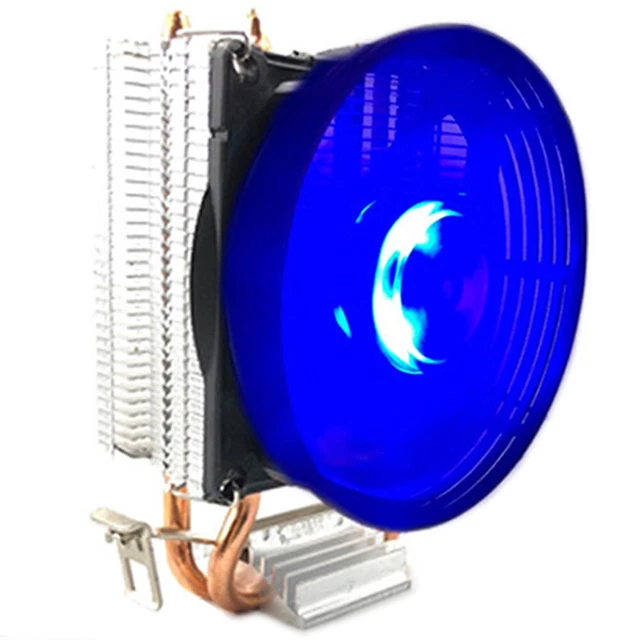 2 HEAT PIPE CPU Cooler for Intel LGA 775/1155/1156 CPU Radiator PC ...