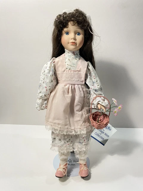 The Heritage Mint Collection Ltd. 16”  Doll 1988-89, Long Brown Hair