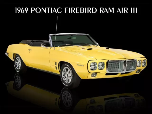 1969 Pontiac Firebird Ram Air III NEW METAL SIGN: 9x12" & Free Shipping