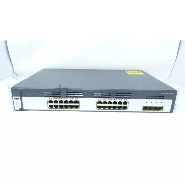 Switch Cisco Catalyst 3750, format rackable 1U, 24 ports Gigabit Ethernet / WS-C