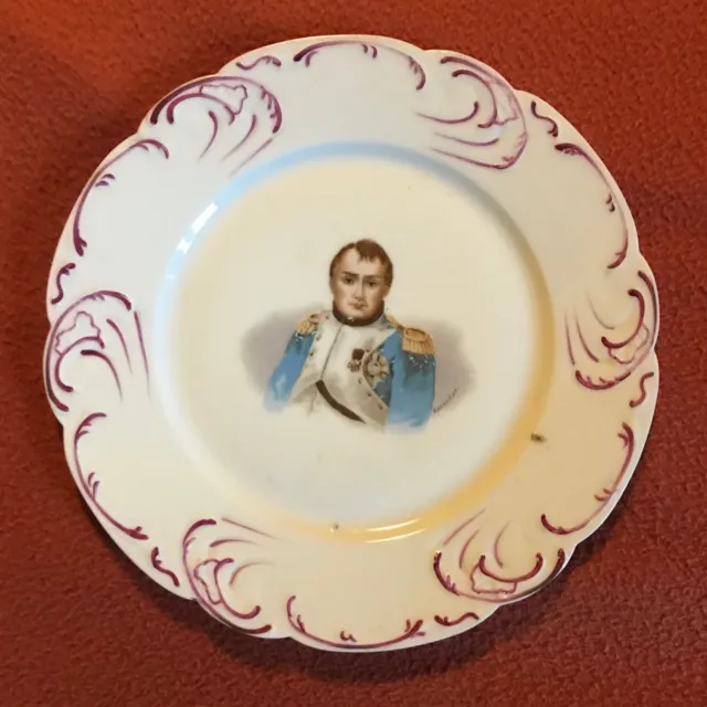 Limoges Haviland Assiette Porcelaine Portrait Napoléon Bonaparte