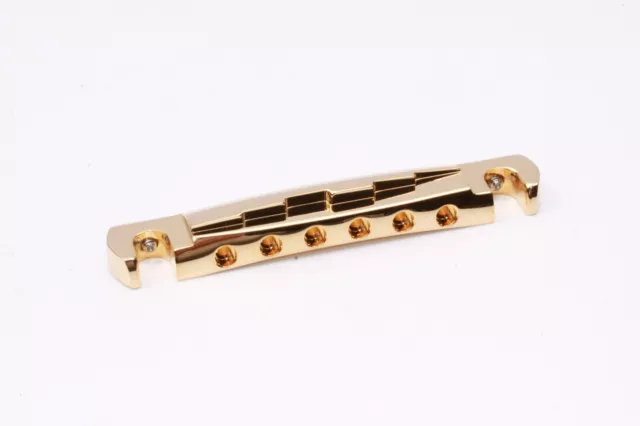 Enveloppante Ridged Aluminum Bridge CNC Usiné Or Convient Gibson LP / Sg Junior 7