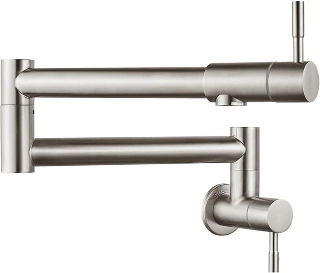 FOLDING POT FILLER Faucet Stretchable Wall Mount Commercial Stainless