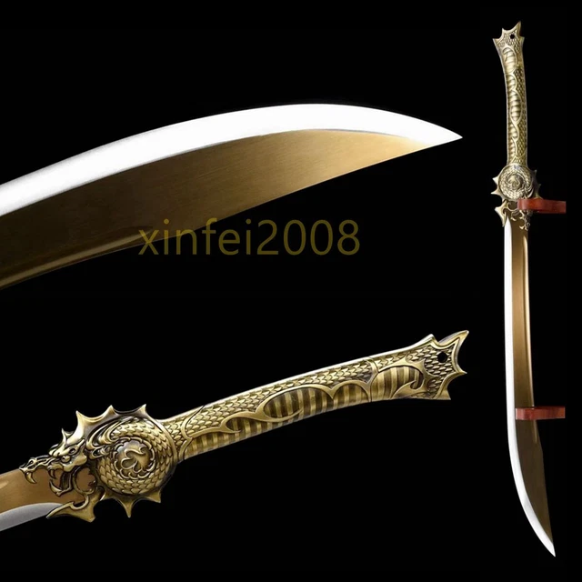 REAL SWORD COSPLAY Chinese Dragon Dao Sharp 1095 Carbon Steel Blade