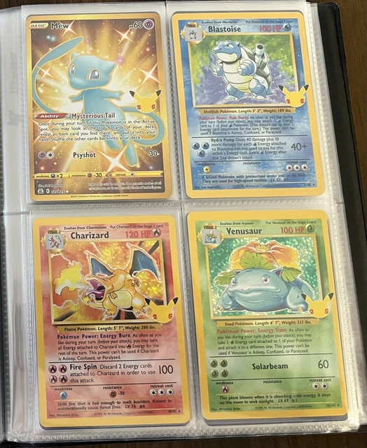 POKEMON CELEBRATIONS FULL Set Main/Classic/Promo Charizard Gold Mew 69