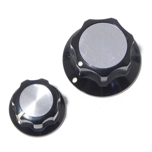 Guitare Basse Boutons Large Ou Petit Avec Argent Insert Électrique Jazz Mandolin