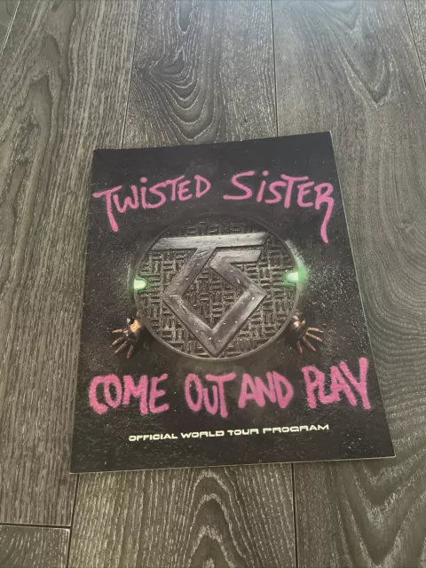 Twisted Sister Come Out And Play Official Tour Program + Insert!