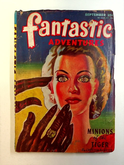 【人気投票 】ハイブランド人気ランキング！ FANTASTIC ADVENTURES GD #4 8 Vol. 1946 Sep Magazine / PULP 洋書