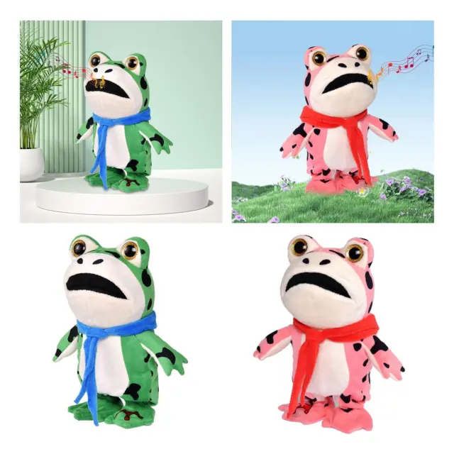 Talking Frogs Realistic Simulation Plush Frog Toys for Age 2 3 4 5 Boys Kids