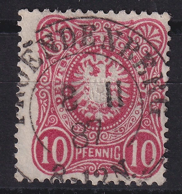 64959) FROENDENBERG Westfalen 1887 nachverwendeter Preußen-Stempel