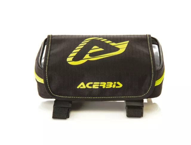 Acerbis Rear Fender Tool Pack Bag Enduro Trail Motocross Mx Black Yellow Storage