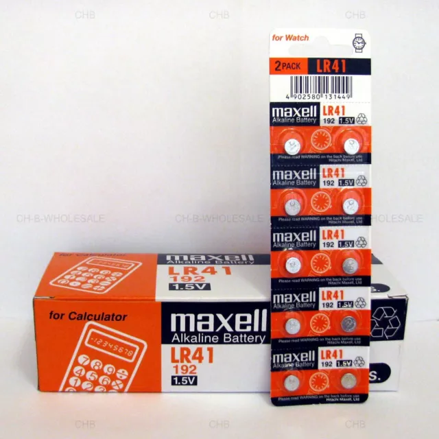 10 Maxell Lr41 Ag3 392A 192 Sr41 Lr736 Cx41 392 Battery