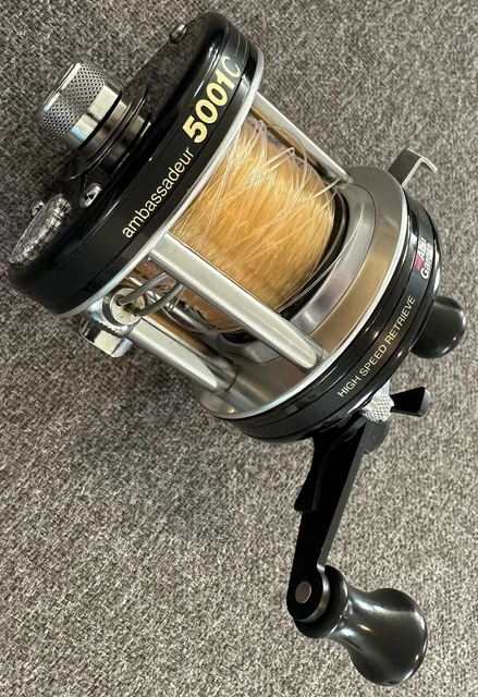 87~88年 ABU AMBASSADEUR 5001C #86-0 87-88 ABU AMBASSADEUR 5001C Vintage Fishing Reel 1987-88 Model
