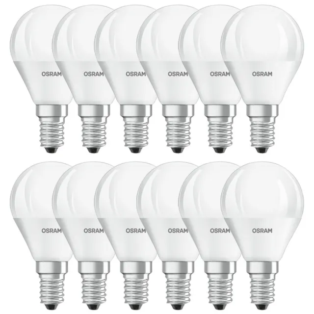 12 x Osram LED Lampen Tropfen 4,9W =40W E14 matt 470lm Neutralweiß 4000K UVP 27€