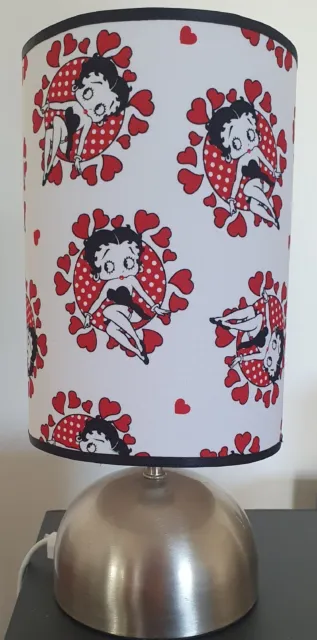 Betty boop touch lamp Base With fabric shade Incl Bulb