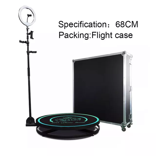 26.8" 360 Photo Booth Video Booth Platform Automatic Spinner Motorized Wedding