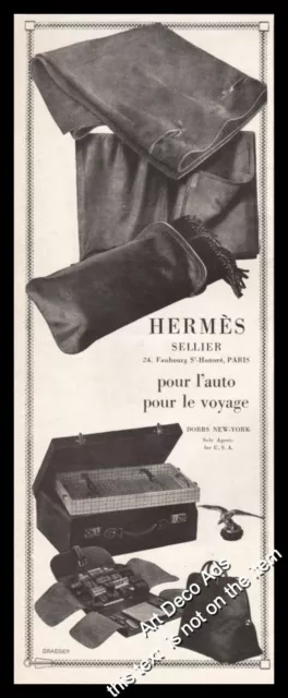1925 HERMES Travel USA Special vintage print ad