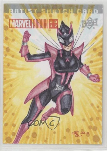 2017 Upper Deck Marvel Annual Sketch Cards 1/1 Rhiannon Owens #SKT Auto p1l