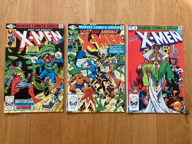 Marvel X-Men King-Size Annual #4,#5,#6 1980 (3 issues)