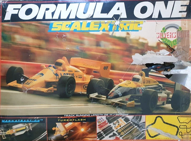 VINTAGE SILVERSTONE FORMULA ONE SCALEXTRIC BOXED SET W 2x Extra Cars 50.00 PicClick UK