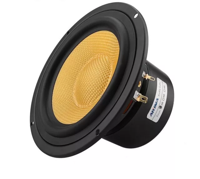 Mid Bass Speaker Column Woofer Fiberglass Cone 4-8Ohm 100W For Bookshelf DIY 1Pc