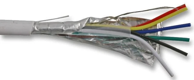 PRO POWER - 6-Core Screened Alarm/Signal Cable White CCA 100m Reel