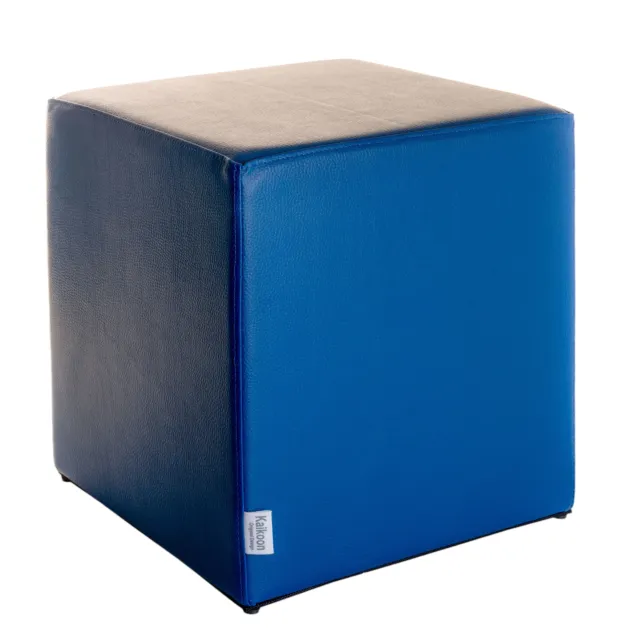 Cubo de asiento azul medidas: 35 cm x 35 cm x 45 cm