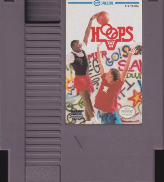 HOOPS (1989) nes nintendo entertainment system basketball us NTSC USA IMPORT