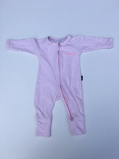 BONDS And Purebaby Sleepsuit/baby Grow With Zipper 0-3 Months Set Of 2