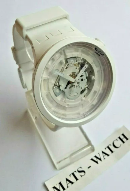 Swatch + Grand Bold Bio-Ceramic+SB03W100 C-White+Produit Neuf / Neuf